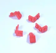 NEW LEGO Bracket 1x1 - 1x2 5X Red Part 79389 All Sets Compatible FAST SHIPPING!