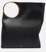 [Alaia] Alaïa Ring XL leather tote bag One Size black