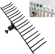 TUOREN Drum Mallets Mount Holder Mountable Multi Pair Marimba Timpani Mallets Organizer Hanging Rack for 3/8'' to 7/16'' Diameter Percussion Mounting Rod (8 Pairs Mallets