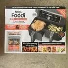 Ninja DZ401 Foodi XL 2-Basket Air Fryer 6-in-1 Basket Air Fryer - Gray