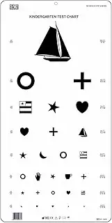 Graham Field Kindergarten Plastic Eye Chart 22" x 11"