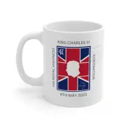 Coronation mug King Charles III monarchy Commemorative Memorabilia Gift