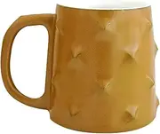 Water Cup Large Coffee Mug Ceramic Coffee Cups for Office and Camping Big Coffee Mug for Latte Coffee Tea Soup as Friend Gift Coffee Mug (Color : Yellow, Size : B)