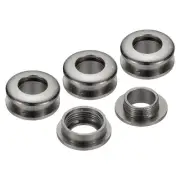 8mm(1/3 Inch) Brass Hole Eyelets, 4 Pcs Arc Surface Grommets, Black