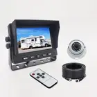 5" Monitor 4PIN White Dome 12 IR Reversing Camera For Caravan Trailer Motor Home