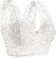 [Generic] High Support Bras for Women Adjustable Strap Full Coverage Up Bras Comfortable No Underwire Wireless Bras Women Bra Pack