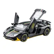 Catzon 1:32 LP780 Alloy Car Model with Pull-Back Functionality and Sound Light Effects-Black