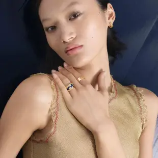 【Georg Jensen 喬治傑生】FUSION 外圈戒指(18K黃金)