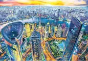 Anatolian Puzzle - View of Shanghai, 2000 Piece Jigsaw Puzzle, 3962