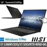 在飛比找momo購物網優惠-【MSI 微星】16吋i7商務筆電(Summit E16Fl