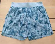 Under Armour UA Speedpocket 7" Shorts Men's Large Teal Green Camo Fitted