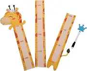 BIUDECO 1 Set Height Stickers Ruler Light up Sign Vehicle Decals Organizer Wall Stickers Boys Neon Light Room Penguin Patrol Letter Truck Decoration Custom Vines Party Cute Yellow
