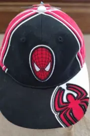 Spider-Man 3-D Marvel Baseball Cap Hat ONE-SIZE Adjustable 2008 W/TAGS