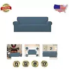 Luxurious Oversized Sofa Cover - Machine Washable with Elastic Fit – Bluestone