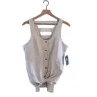 NWT OUTDOOR RESEARCH plaid tie front sleeveless gorpcore cottagecore blouse M
