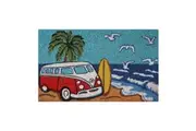 Solemate Latex Red Kombi Surf Mat 45x75cm Biodegradable Beach Multi Coloured
