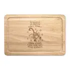 Scorpio Horoscope Rectangular Wooden Chopping Board - Star Sign Zodiac Birthday
