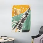 Outer Space Tapestry Stars Quotation Print Wall Hanging Decor