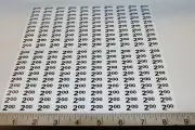 Automatic Products AP snack machine price label stickers $2.00 - $2.25 qty. 200
