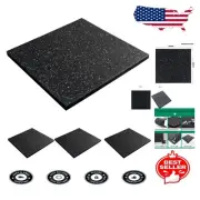 Water-Resistant Interlocking Exercise Mats - Heavy-Duty 4 Pack, Black & White