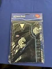 AFL Carlton Blues - A5 Note Book 2 Pack, Pen and Stickers Bundle