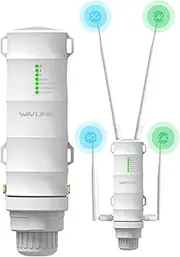 WAVLINK Aerial HD4 AC1200 Dual Band 2.4+5G 1200Mbps Wi-Fi AP/WiFi Extender/Router,High Power Long Range Outdoor Wireless Access Point Weatherproof,3 in 1 with PoE, Gigabit WAN Port,10/100M LAN Port