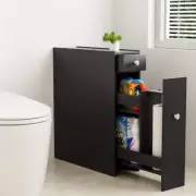 Artiss Bathroom Storage Cabinet Toilet Slim Tissue Box Caddy Holder Side Wooden