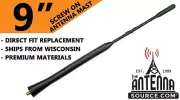 9" FUBA STYLE ANTENNA MAST - FITS: 2004-2018 Mazda 3 (for: Mazda)