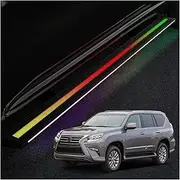 MOMOAU Auto Retractable Electric Running Boards Compatible with 2018-2022 Lexus LX600 GX460-2-Pack Aluminum Alloy Side Steps with Multi-Color LED Lights, True Flush Mount(Without Lights - GX460)