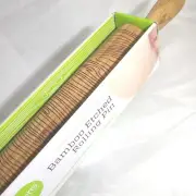 Core Bamboo Wooden 8" Etched / Textured Rolling Pin Wood grain pattern Organic
