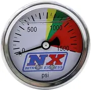 Nitrous Express 15508 0-1500 psi Nitrous Pressure Gauge