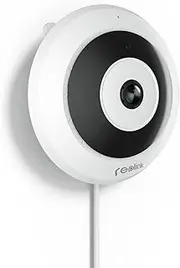 REOLINK 6MP PoE IP Fisheye Camera with 360° View, Surveillance for Home/Office Security, Smart Human Detection, Two Way Talk, Ceiling/Wall/Desk Mount, Multiple Panoramic Display Views, FE-P(White)