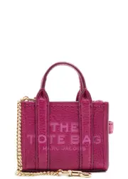 Marc Jacobs The Tote Nano Leather bag Charm - Dark Pink ONE SIZE
