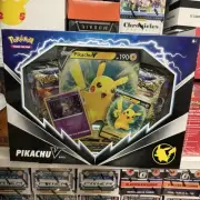 Pokémon TCG Pikachu V Box w/ 2 Evolving Skies & Brilliant Stars Booster Packs