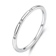 Simple Minimalist Finger Rings for Women Silver plating Stackable Band Fashion Jewelry_8