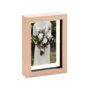 Nicola Spring Shadow Box Frame - 5 x 7" with 4 x 6" Mount - Light Wood