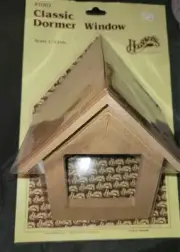 Dollhouse Houseworks Dormer Window 1:12 Scale #7002 ~ Unfinished Wood