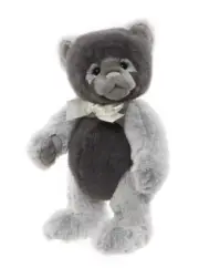Charlie Bears - Miss Hap | Teddy Bear Plush Collectible Soft Toy - Gray 10.5"
