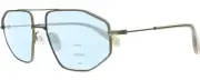 Rag&Bone 5036 Men Aviator Multi-Focus Blue Light Glasses Gold Brown Crystal 57mm
