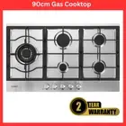 Devanti Gas Cooktop 90cm Kitchen Stove Cooker 5 Burner Stainless Steel NG/LPG