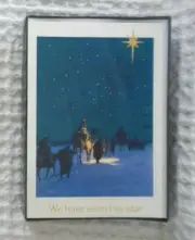 Christmas Holiday Greeting Cards We Have Seen HIS Star GOLD EMBOSSED 18 Card NEW