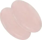 PAMINGONO Jade Stone Lash Extension Glue Pallet Holder Round Pad for Lash Glue Prevent Drying 2pcs