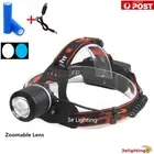 XPE Led Head Torch Lamp Light USB rechargeable Zoom 18650 Headlamp Headlight AUS