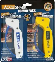 AccuSharp Knife Sharpener and ShearSharp Scissor Sharpener Combo Pack