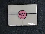 Standard Size SATIN Pillow Cases Set Of 2 GIFT BOX !! SATIN SUPER SOFT IVORY