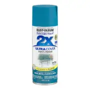 RUST-OLEUM 2X Ultra Cover Satin Paint & Primer Spray Paint 340g Lagoon Blue