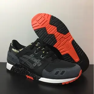 香港專櫃正品 假一賠十ASICS GEL-LYTE III 黑迷彩 男女款7 休閒鞋 H7Y0L-9090