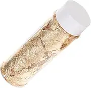 BESTOYARD Edible Gold Foil Flakes for Cake Decorating Bottle of Shiny Gilding Flakes for Desserts Baking and DIY Crafts Edible Topper for Cakes and Mousse