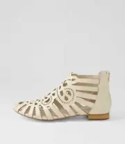 New Django & Juliette Palermo Milk Leather Sandals Womens Shoes Casual