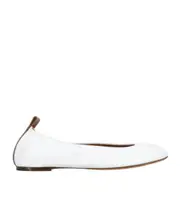 Lanvin The Ballerina Flat Shoes 36,37 White